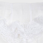 Baby Girls Ruffle Tights White